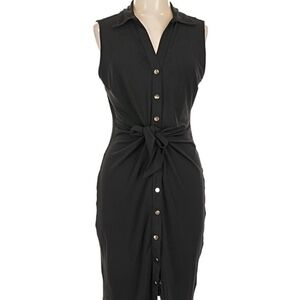 Philosophy Black Button-Front Dress